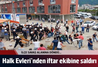 Hopa'da iftar veren İHH ekibine saldırı