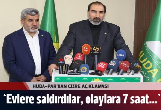 HÜDA-PAR'dan Cizre'de olaylara 7 saat müdahale edilmedi iddiası