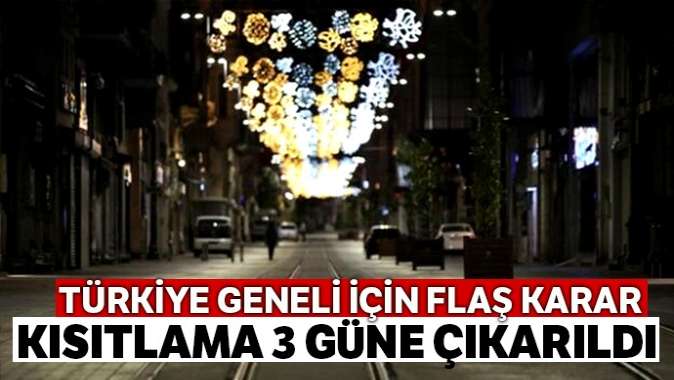 İçişleri Bakanlığından 23 Nisan Sokağa Çıkma Kısıtlaması genelgesi