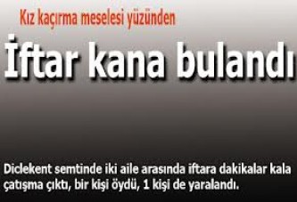 İftar kana bulandı