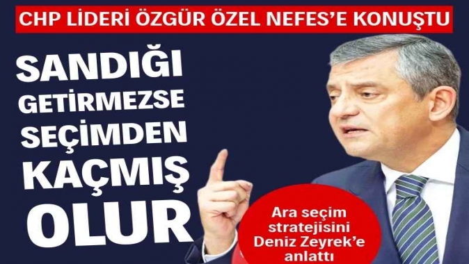 İktidar güveniyorsa gelsin seçim yapalım