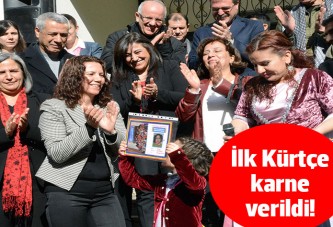 İlk Kürtçe karne verildi!