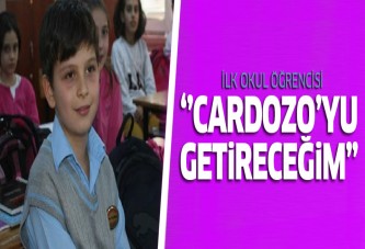 İlkokul öğrencisi 'Cardozo'yu getireceğim' dedi... Başkan oldu!