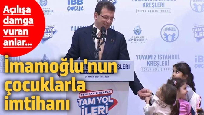 İmamoğlunun çocuklarla imtihanı! Açılışa damga vuran anlar...