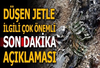 İran'da düşen Türk jeti ile ilgili son dakika açıklaması!