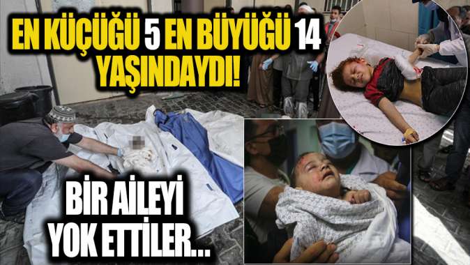 İsrail savaş uçakları Gazze’yi bombaladı! Çocukları katlettiler...