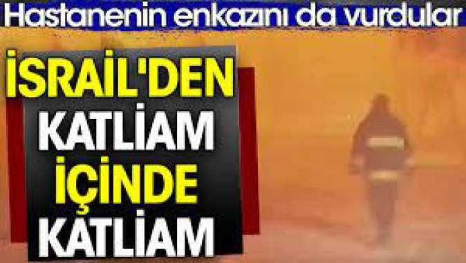 İsrailden katliam için de katliam. Hastanenin enkazını da vurdular