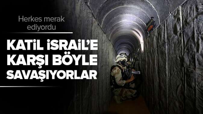 İsrailin hedefindeki Hamas tünelleri görüntülendi