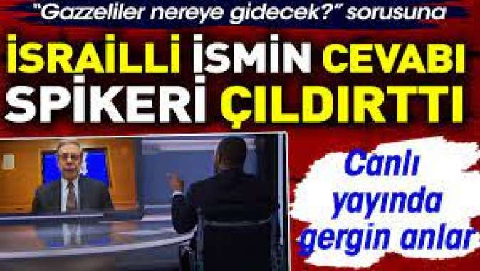 İsrailli ismin Gazzeyle ilgili sözleri spikeri çıldırttı. Canlı yayında gergin anlar