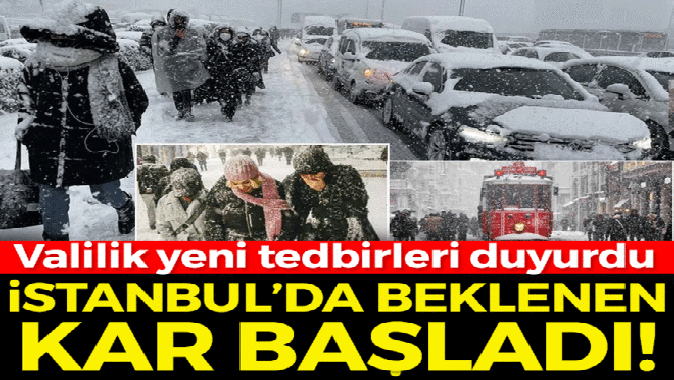 İstanbul da kar alarmı! Meteoroloji uyardı, Valilikten tedbirler!