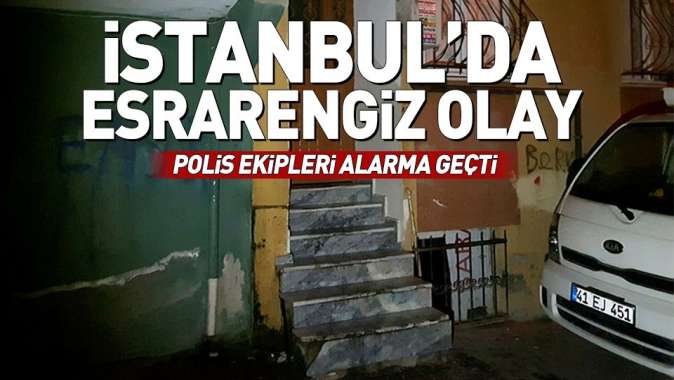 İstanbul Esenyurtta polisi alarma geçiren olay.