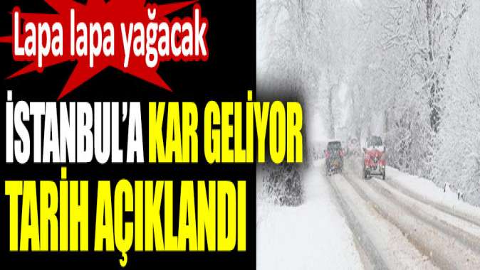 İstanbula kar geliyor