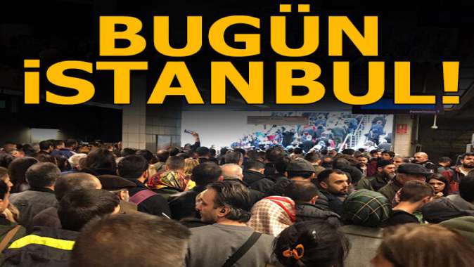 İstanbulda metro arızası; duraklarda izdiham oluştu