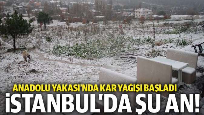 İstanbulun yüksek kesimlerinde kar yağışı başladı