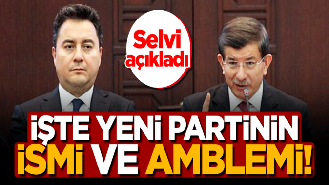 İşte Ahmet Davutoğlunun yeni partisinin ismi ve amblemi!