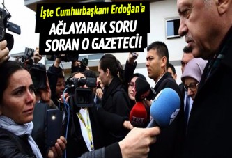 İşte Erdoğan'a ağlayarak soru soran Azeri gazeteci