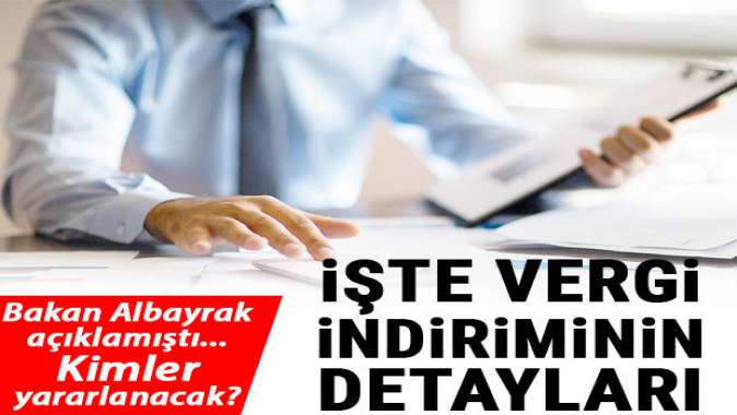 İşte vergi indiriminin detayları