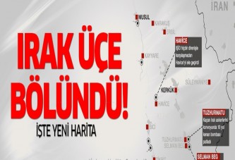 İşte yeni Irak Haritası! Petrol boru hattı haritası
