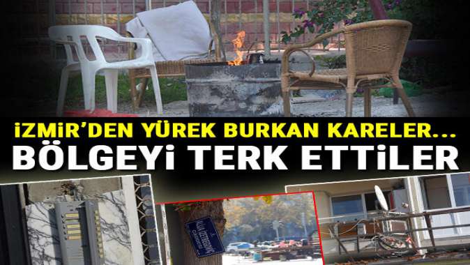 İzmirde depremin yıkıma neden olduğu bölgede sessizlik hakim: Bölgeyi terk edip, gittiler