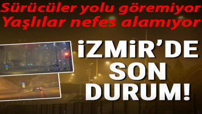 İzmirde hava kirliliği Hassas derecede