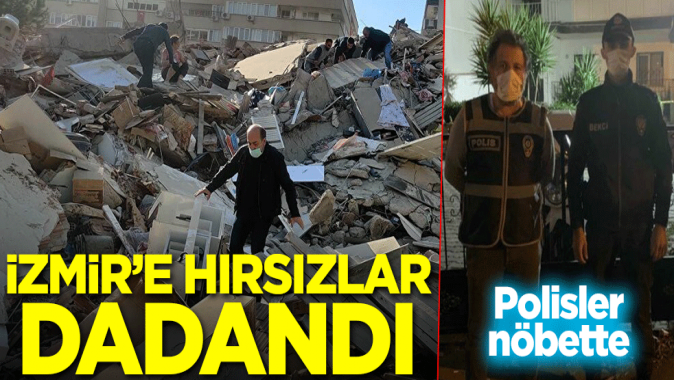 İzmirde hırsızlık olmasın diye polis ile bekçiler nöbette