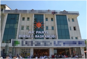 Kaçak binaya AKP İl Merkezi!