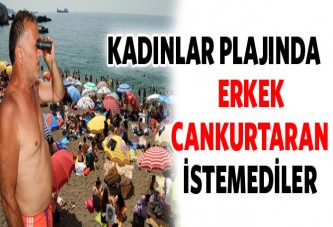 Kadınlar plajında erkek cankurtarana tepki