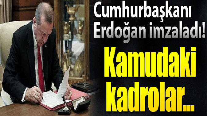 Kamu kurumlarına ait kadro değişiklikleri Resmi Gazetede yayımlandı