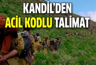 Kandil'den acil kodlu talimat