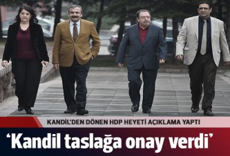 Kandil'den dönen HDP heyetinden taslak açıklaması
