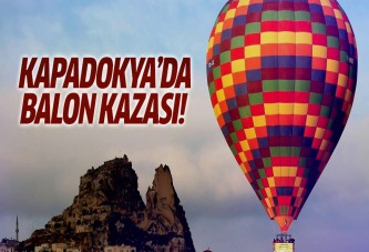 Kapadokya'da balon kazası