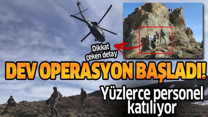 Kapan-8 Ağrı Dağı-Çemçe-Madur operasyonu başladı!.