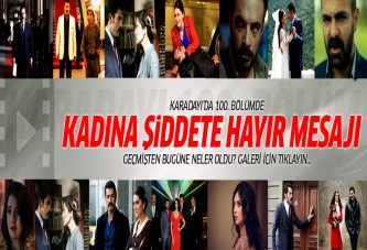 Karadayı'da 'kadına şiddete hayır' mesajı