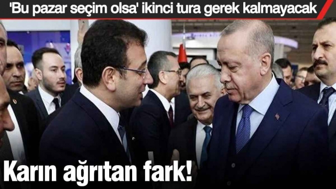 Karın ağrıtan fark! Bu pazar seçim olsa ikinci tura gerek kalmayacak