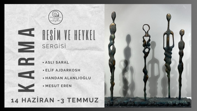Karma Resim ve Heykel Sergisi Evrim Sanat Galerisi’nde Açıldı.