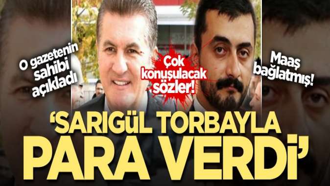 Karşı gazetesinin sahibi: Sarıgül torbayla para verdi, Erdem maaş bağlattı