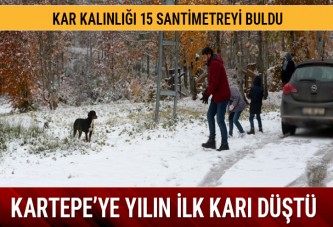 Kartepe’ye yılın ilk karı düştü