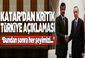 Katar'dan kritik Türkiye açıklaması.