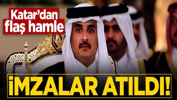 Katar'dan 'millileştirme' hamlesi! İmzalar atıldı