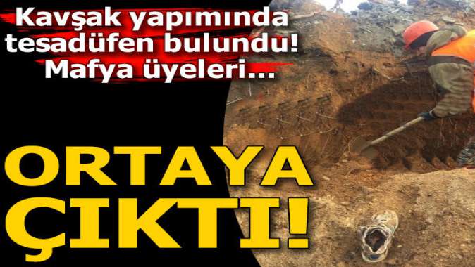 Kavşak yapımı sırasında mafya üyelerinin iskeletleri ortaya çıktı!