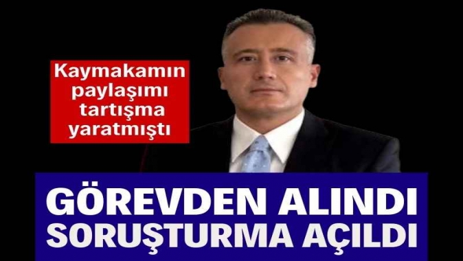 Kaymakama sosyal medya soruşturması