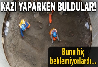 Kazı alanında buldular!