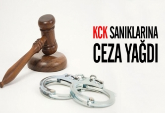 KCK sanıklarına ceza yağdı