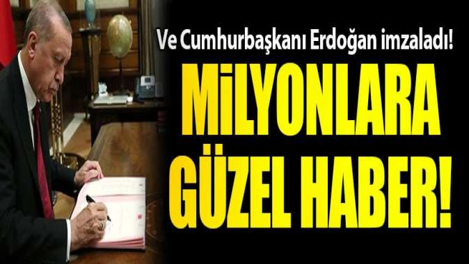 KDV, kredi, verdi... Cumhurbaşkanı Erdoğan onayladı