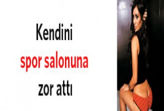 Kendini spor salonuna attı