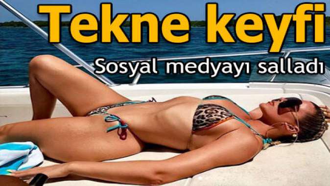 Khloe Kardashinın tekne keyfi