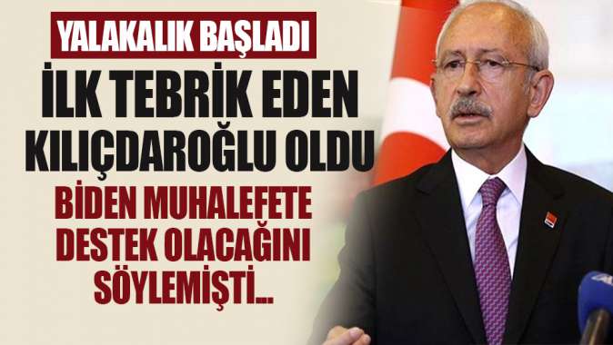 Kılıçdaroğlu Bidena yalakalığa şimdiden başladı