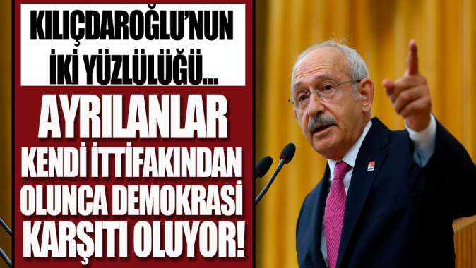 Kılıçdaroğlu’ndan ‘yeni parti’ açıklaması: Demokrasiden yanalarsa ayrı parti kurmamaları gerekir