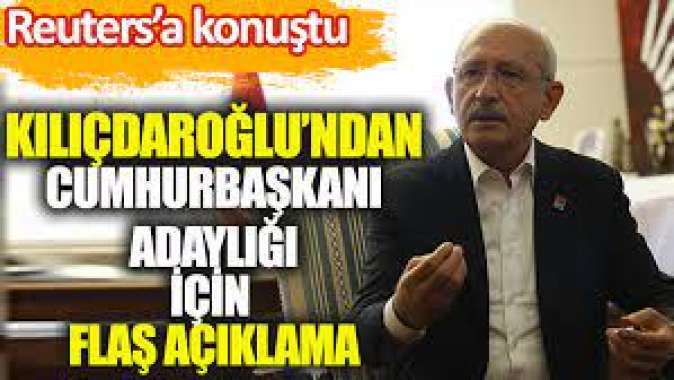 Kılıçdaroğlundan adaylık açıklaması: Benim için bir onur...