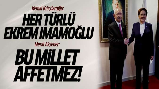 Kılıçdaroğlundan ve Akşenerden görüşme sonrası açıklamalar!